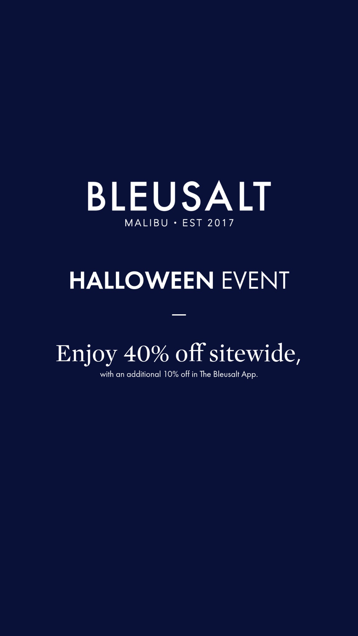 Bleusalt ad on Meta