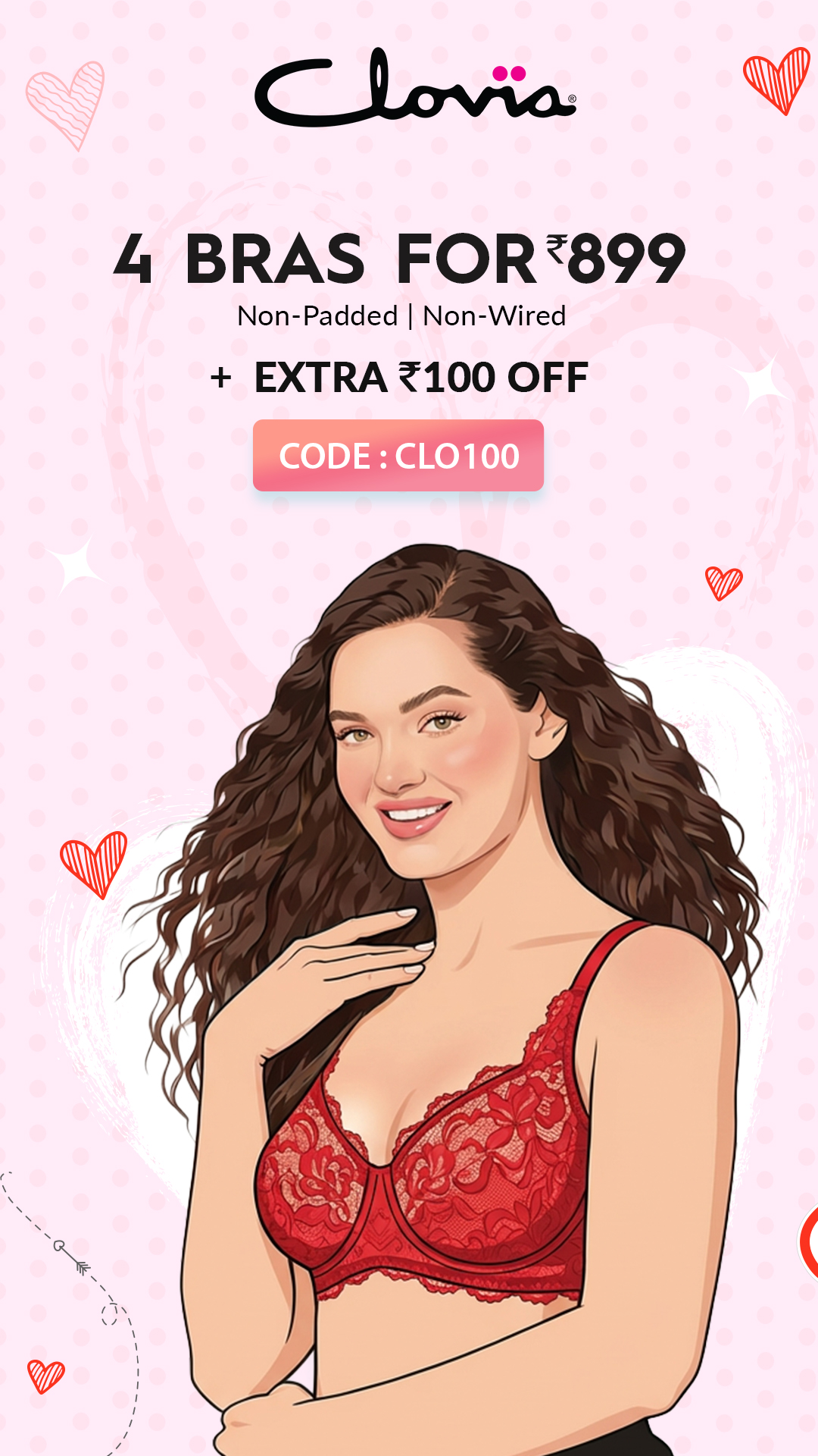 Clovia ad on Meta