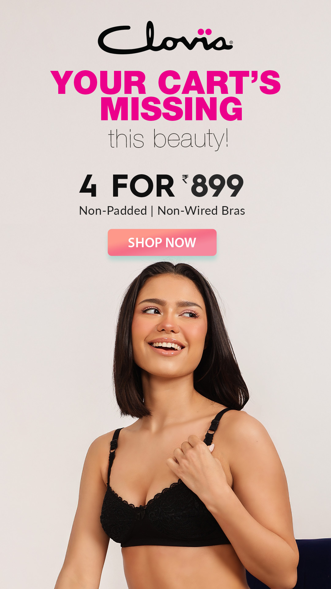Clovia ad on Meta