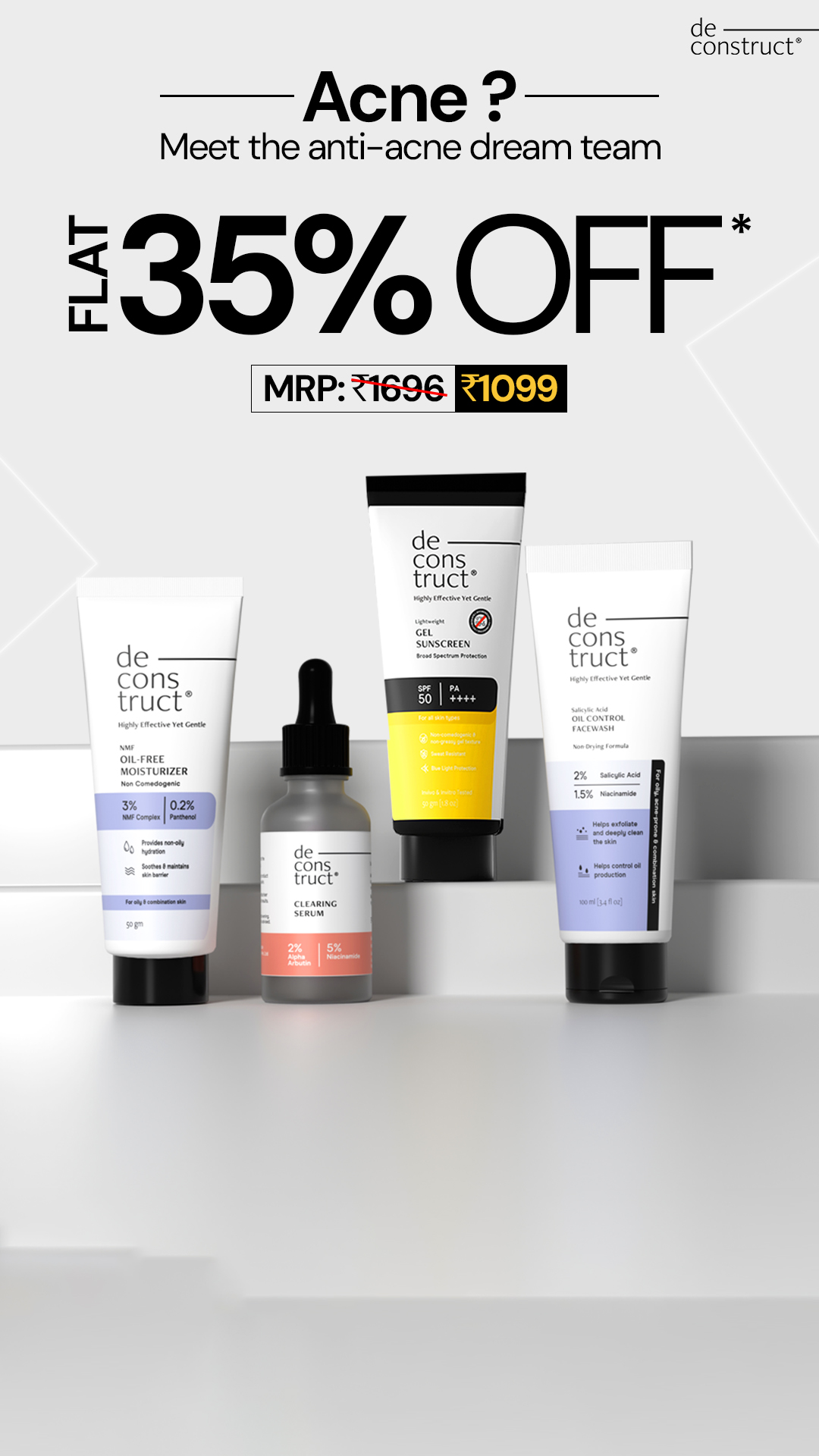 Deconstruct Skincare ad on Meta