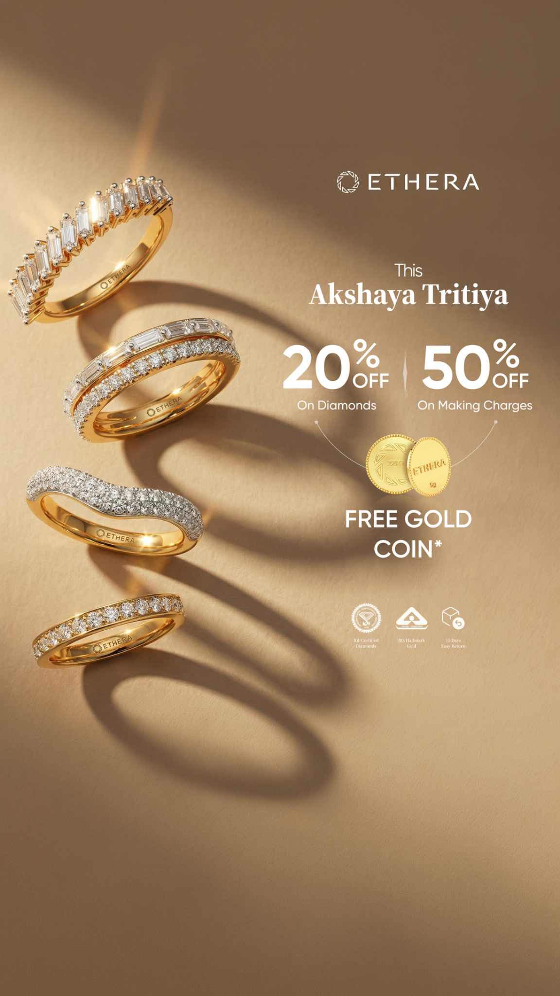 Ethera Diamonds ad on Meta