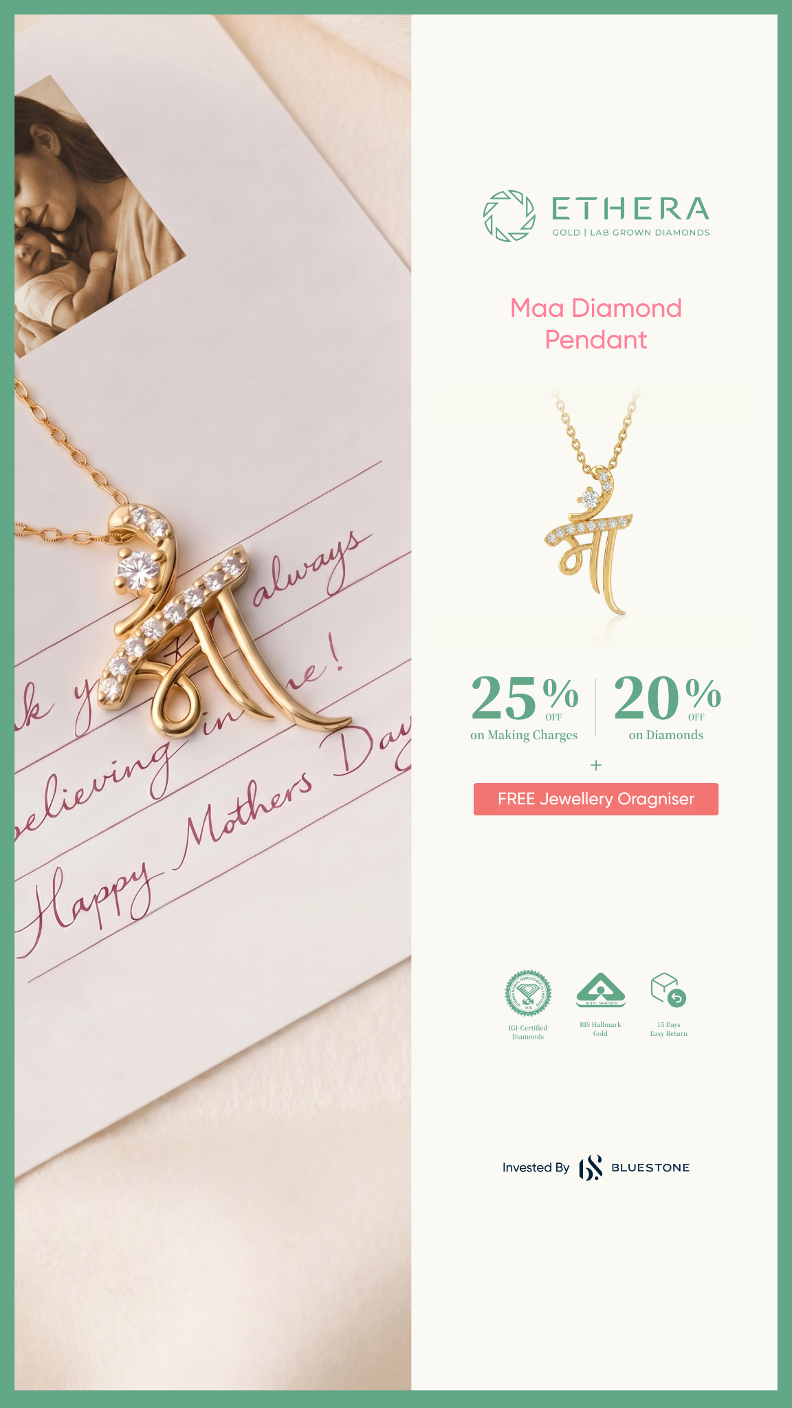 Ethera Diamonds ad on Meta