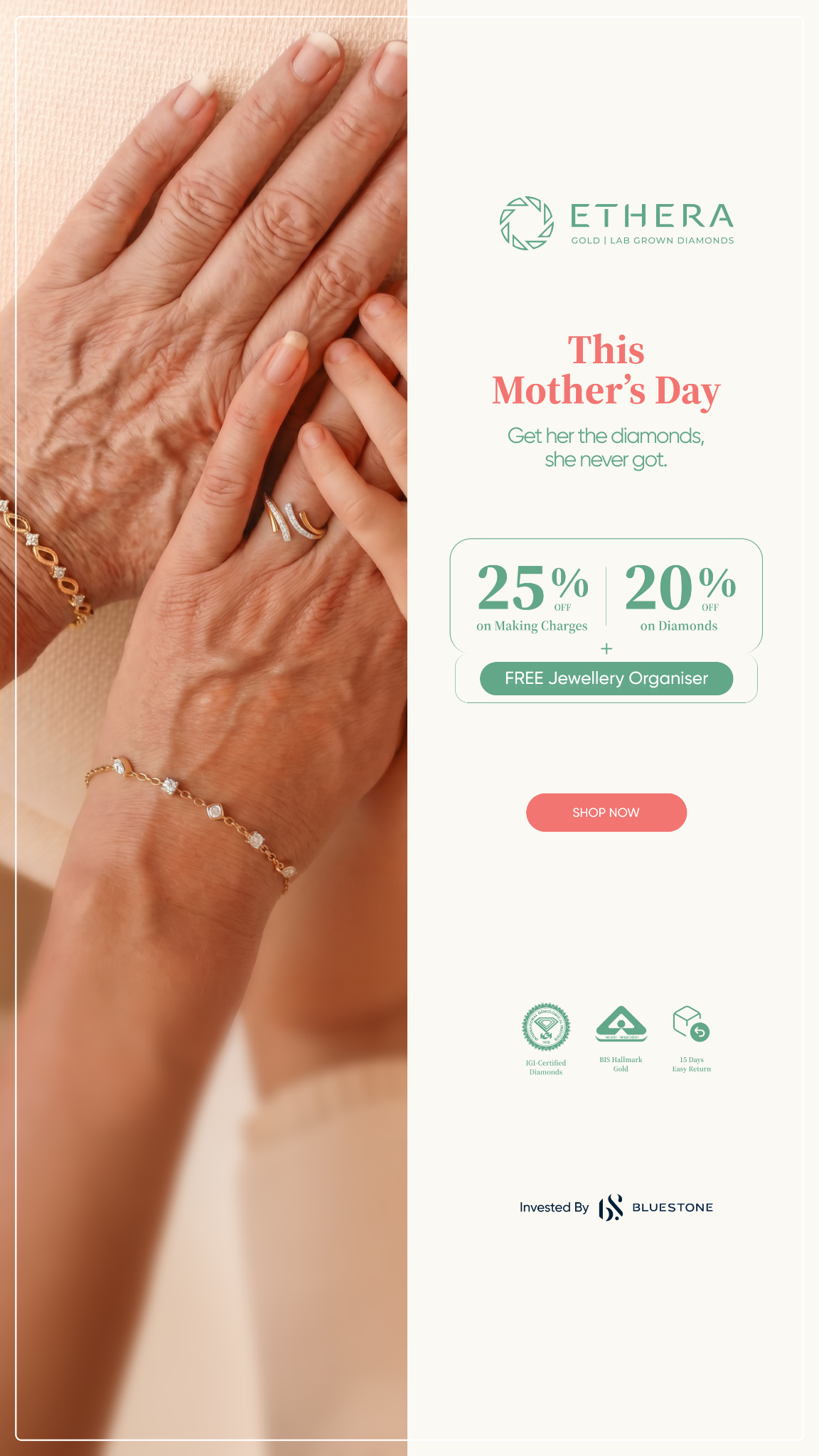 Ethera Diamonds ad on Meta