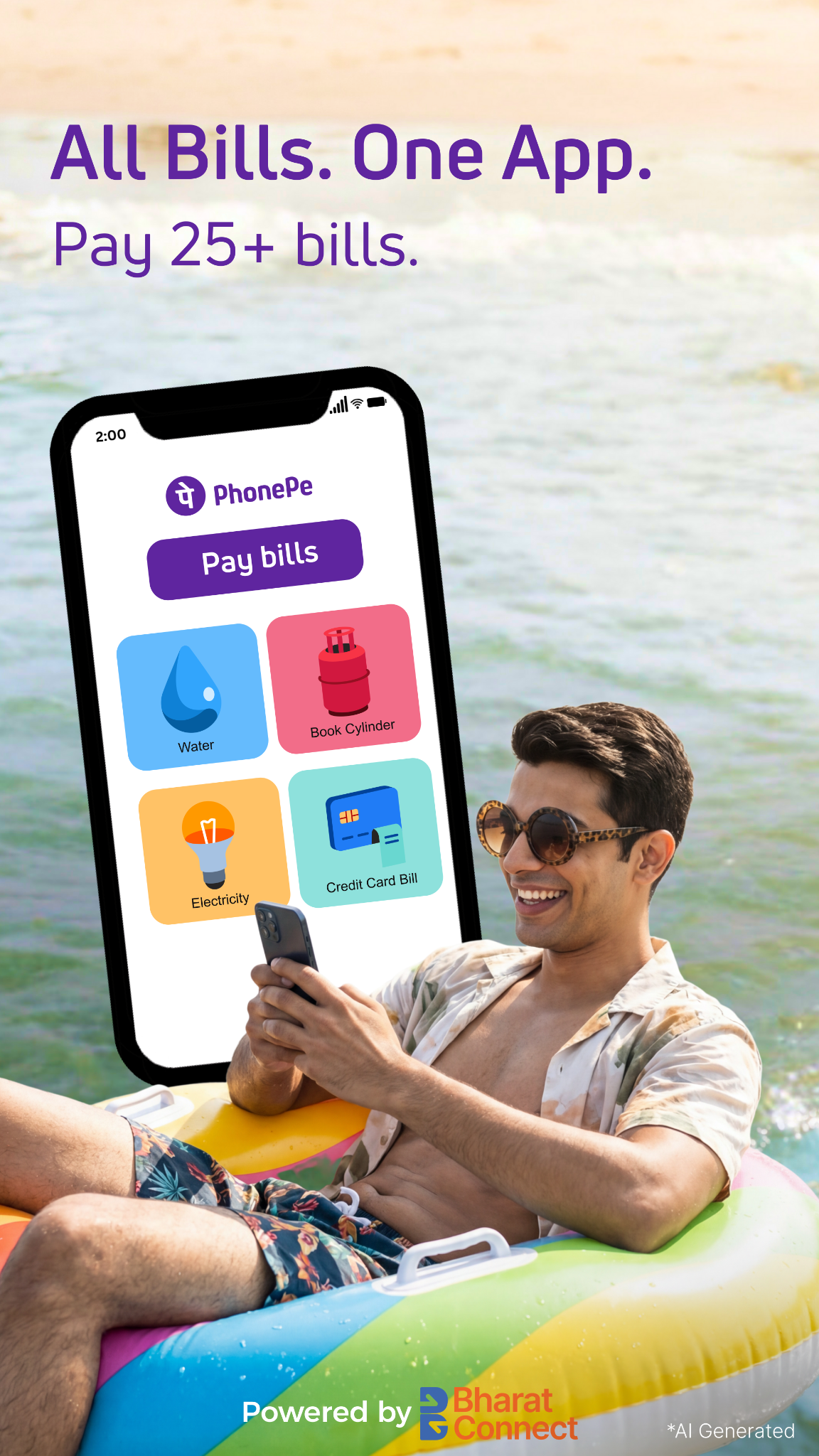 PhonePe ad on Meta