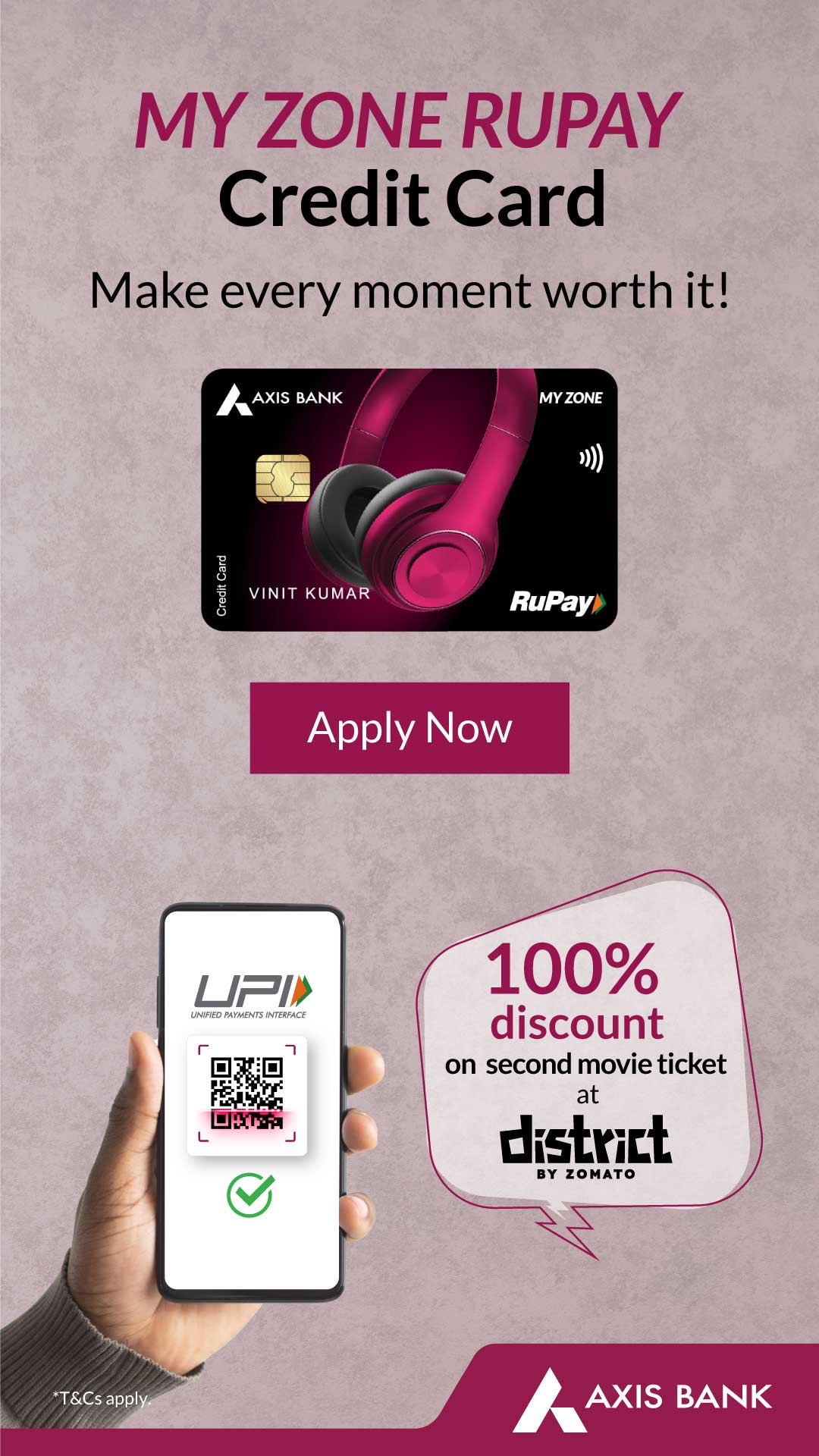 Axis Bank ad on Meta