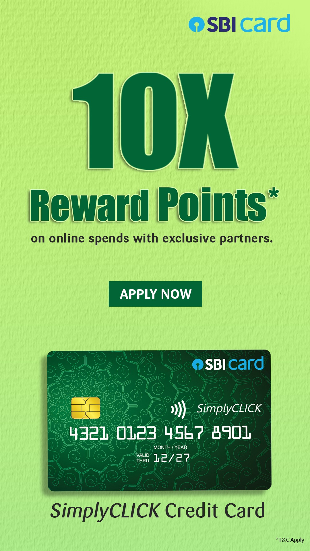 SBI Card ad on Meta