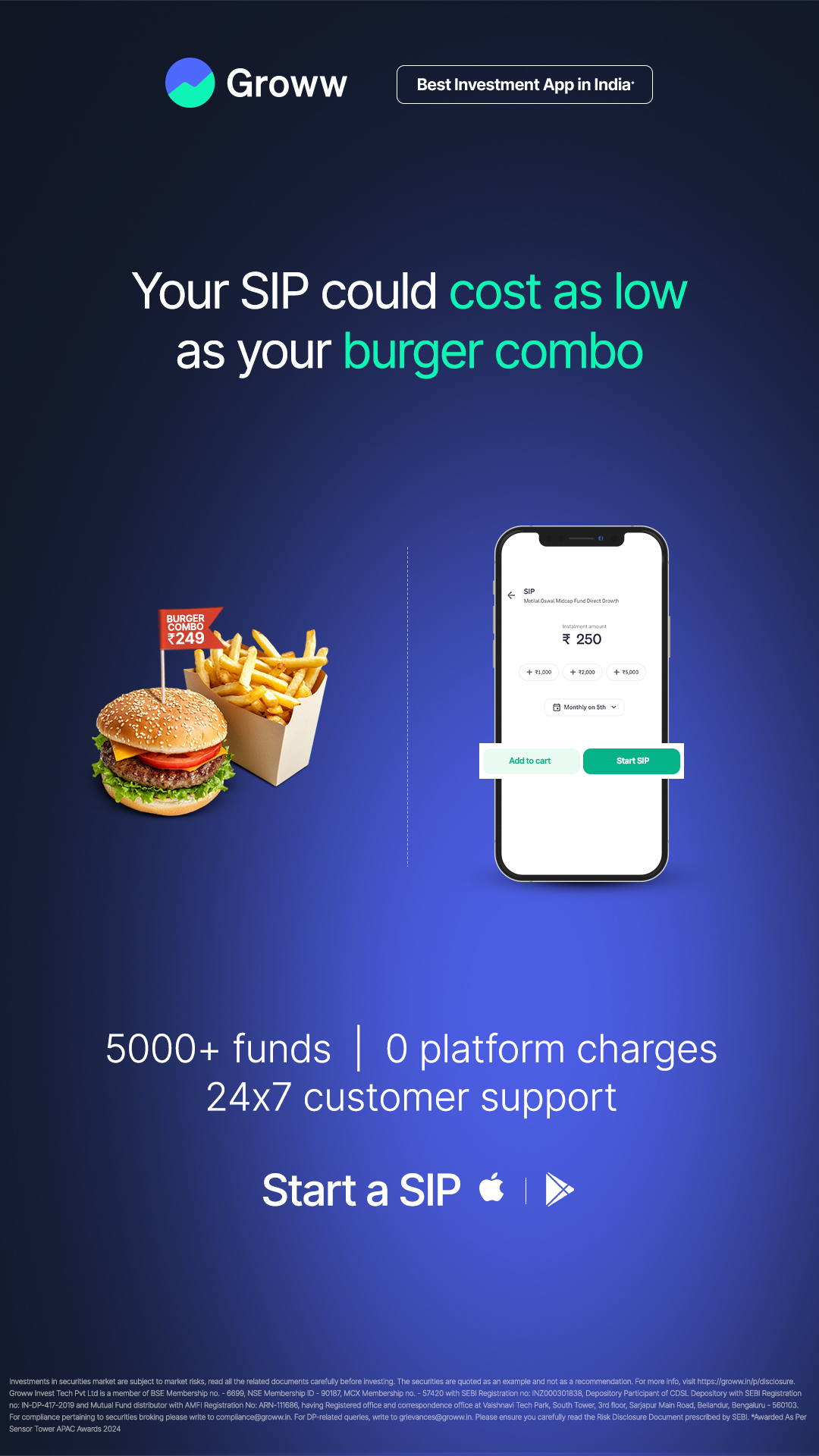 Groww ad on Meta