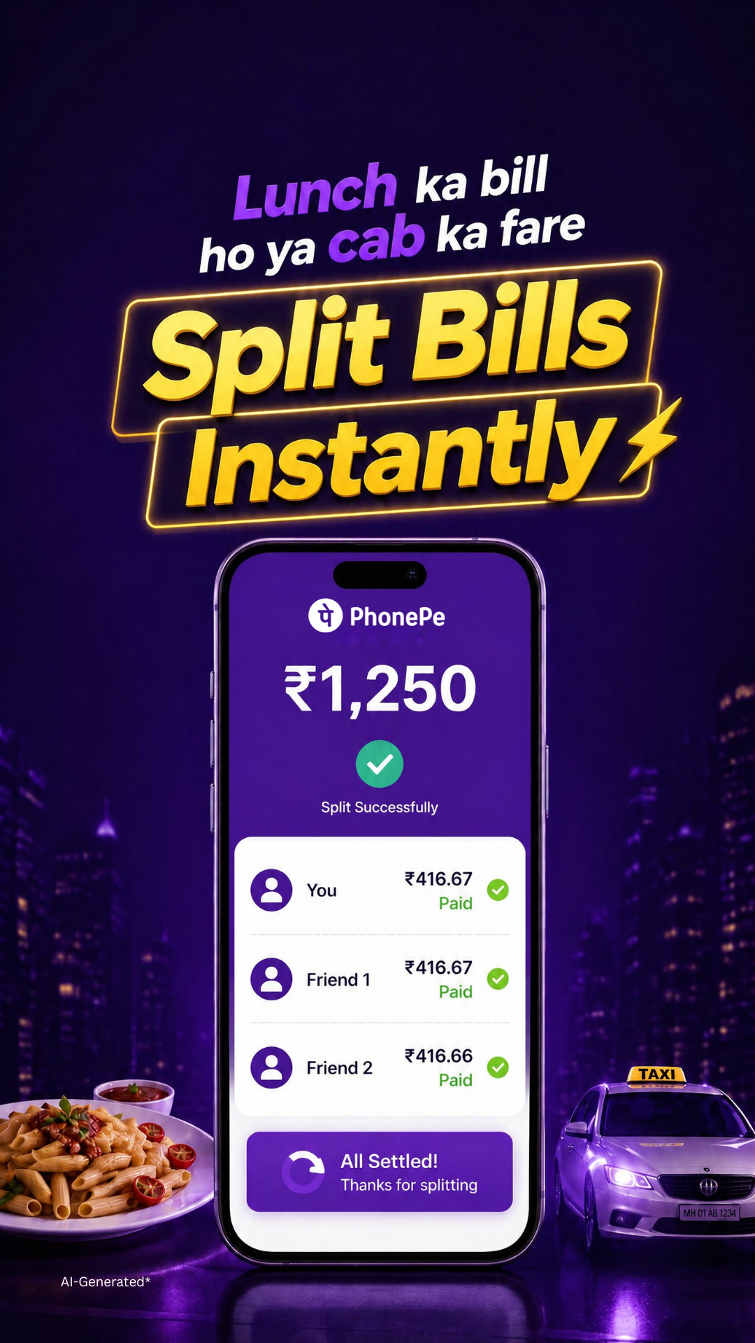 PhonePe ad on Meta