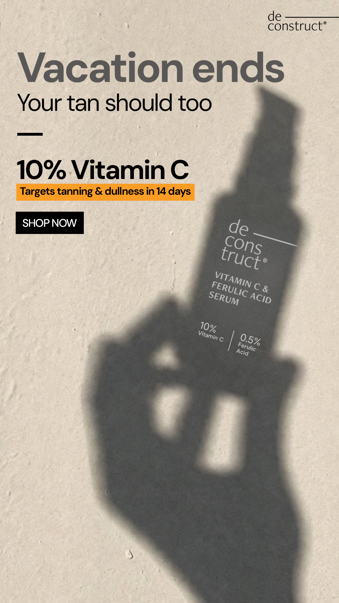 Deconstruct Skincare ad on Meta