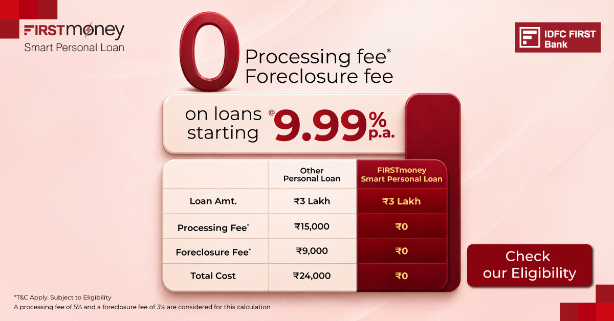 IDFC FIRST Bank ad on Meta