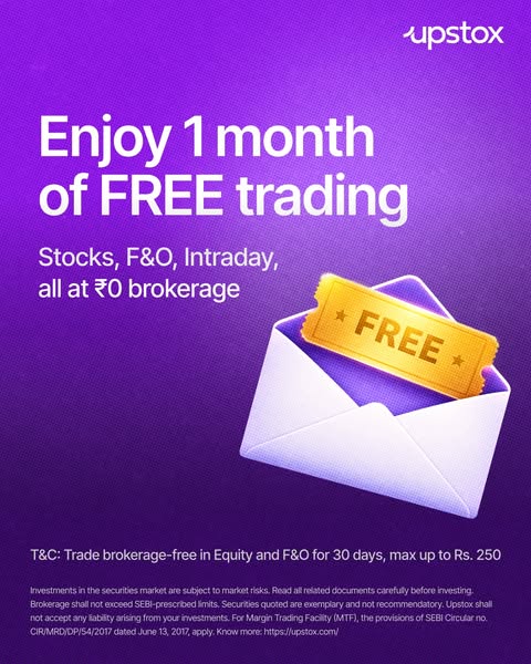 Upstox ad on Meta