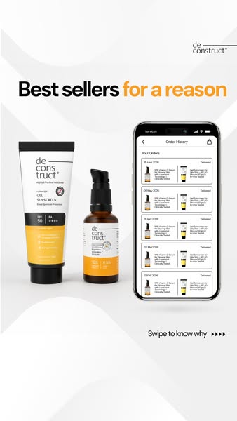 Deconstruct Skincare ad on Meta