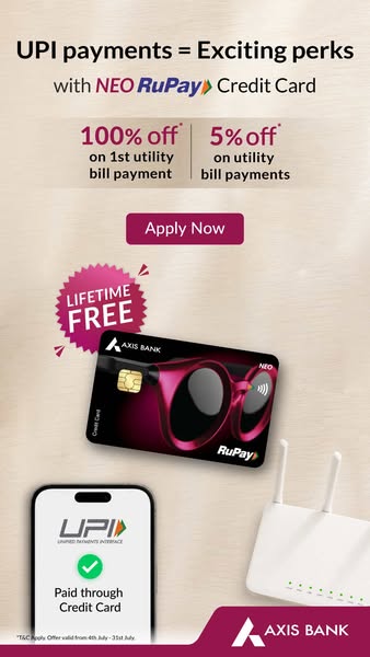 Axis Bank ad on Meta