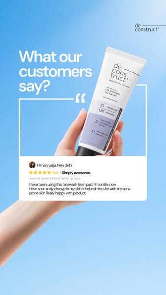Deconstruct Skincare ad on Meta