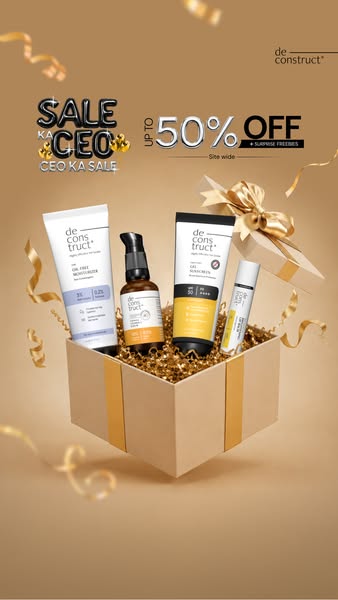 Deconstruct Skincare ad on Meta