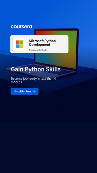Coursera ad on Meta