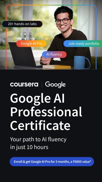 Coursera ad on Meta