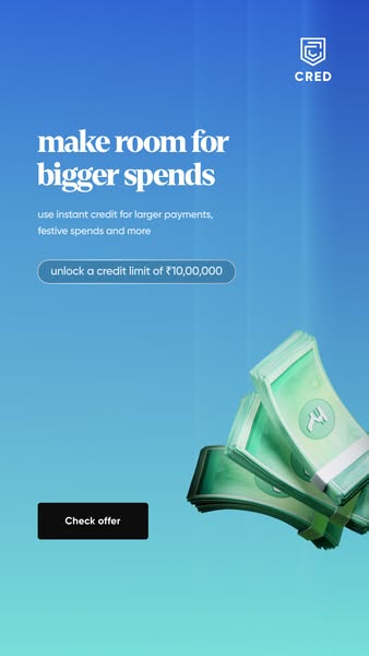 CRED ad on Meta